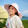 Cappello Estivo da Sole per Bambini con Protezione per il Collo e Cinturino a Tesa Larga Cappelli da Spiaggia per Bambini Cappello a Secchiello Protezione UV Cappellino Panama per Bambini e Bambine Outdoor