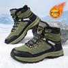 Men's Winter Velvet Snow Boots Thick-soled Thermal Cotton Shoes Large Size Martin Boots Outdoor Non-slip Cotton Boots