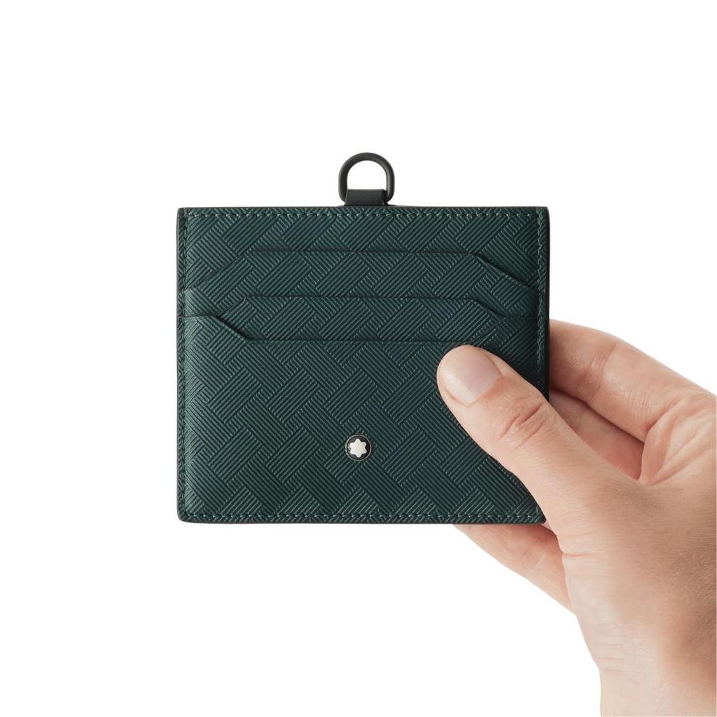 Montblanc Style 3.0 Series Logo Embossed Full Grain Leather Card Holder Men Accessories British-Green 129987