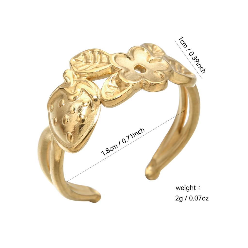 European & American Stainless Steel Hollow Round Ring - Fashionable, Simple, Versatile