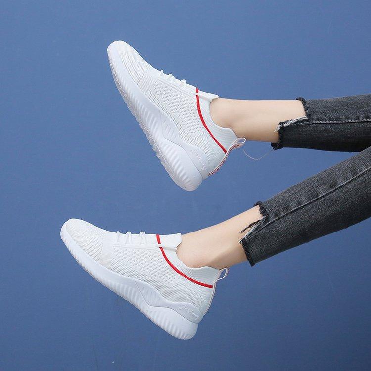 Women's Running Shoes  New Comfortable Casual Sports Shoes Breathable Fly Woven Mesh Women's Shoes