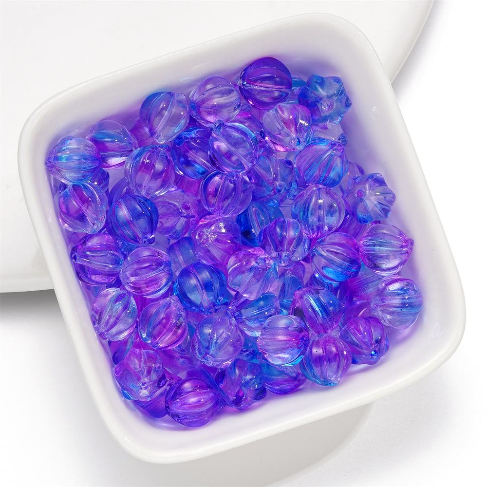 20/50pcs 8mm Glass Pumpkin Beads Spacer Bead for Bracelet Necklace Earrings Keychain DIY Halloween Jewelry Making Accessories