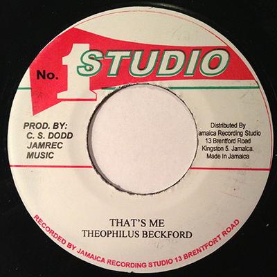 7inch Record THEOPHILUS BECKFORD - Georgie And The Old Shoe / That's M NONE Studio One 2012 Jamaica Reggae, Ska & Dub Used