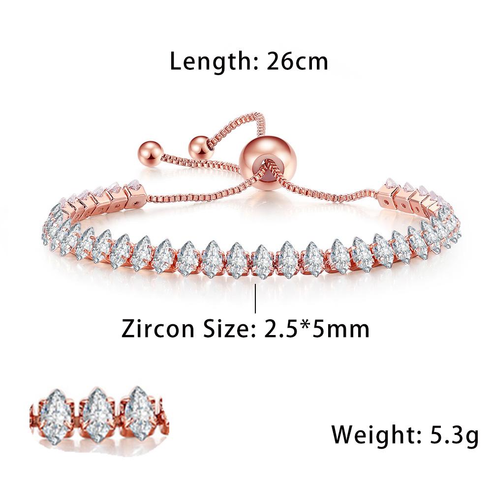 New Fashionable Zircon Tennis Bracelets for Women Dazzling Various Shape Crystal Hand Chain Trend Sexy Party Accessories Zircon
