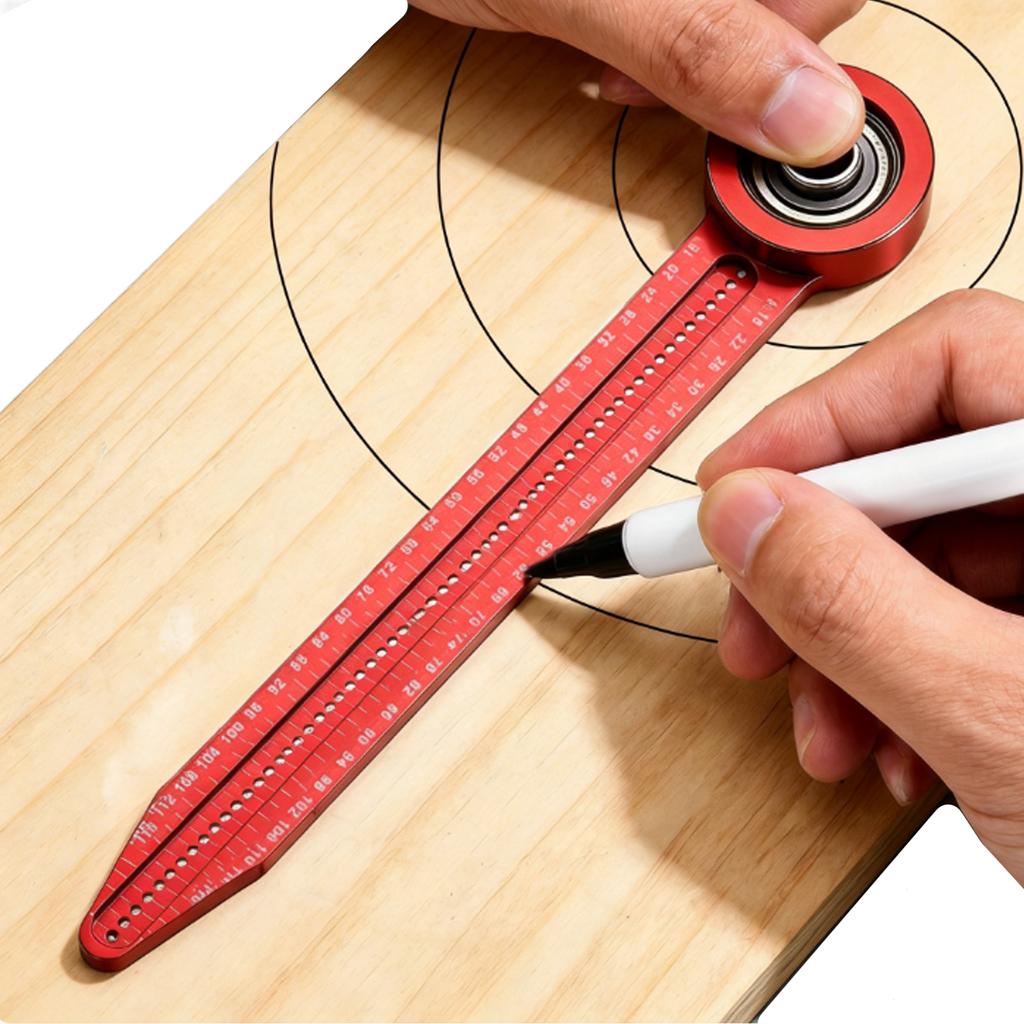 360 Degree Rotating Circular Drawing Tool 2 In 1 360 Degree Round Marking Gauge Multi-Purpose for Engineering Carpentry Design