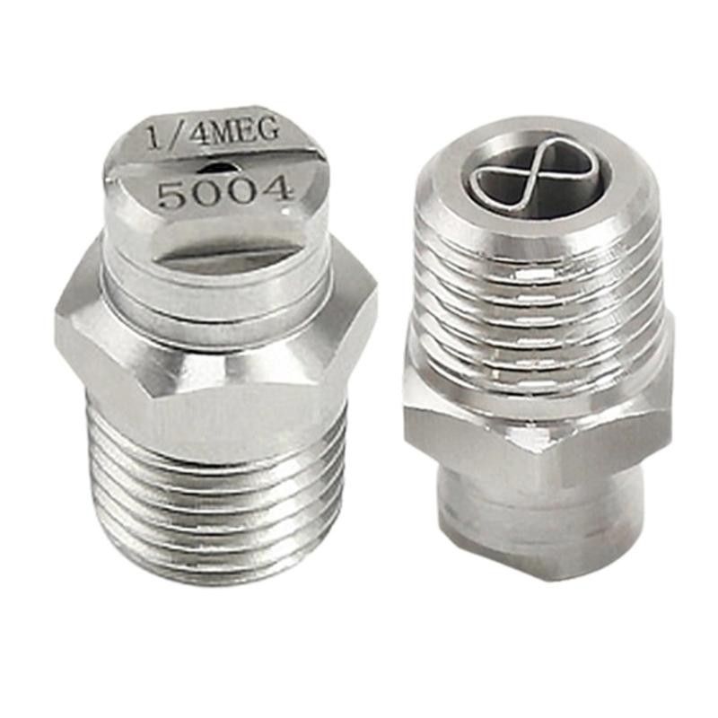 Steel Fan Shaped High Pressure Nozzle with Stabilizer High Performances Jet for Efficient Cleaning & Washing