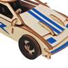 3D Wooden Puzzles Model Car Set Kits Improve Coordination Portable Wood Building