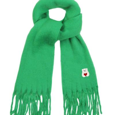 GRAVER [BAG&ACC] Polar Bear Embroidered Bold Muffler_Green