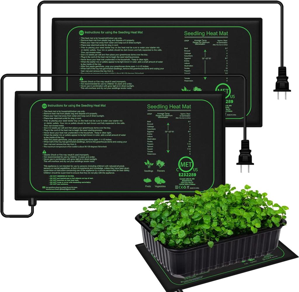 1Pc Seedling Heat Mat Indoor Plants Germination Waterproof Heating Pad Propagation Clone Starter MatEuropean Plug