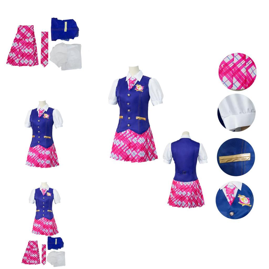 Barbie Charm Princess School Uniform Cosplay Costume For Women