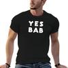 YES BAB T-Shirt Man Tshirt T Shirts for Man Pack White Man T Shirt Summer T-shirt