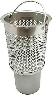 All Stainless Steel Drain Strainer, 8cm (78mm), Slim Type, for Small Sinks, Kitchens, and Commercial Sinks. (LuLuPaL Dish Drying Rack)