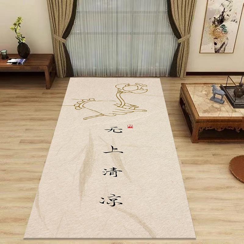 

New Chinese Style Carpet Large Worship Meditation Buddha Worship Kneeling Mat 50*200cm