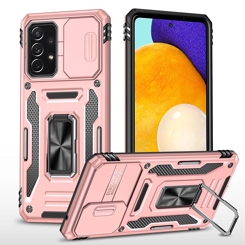 

For Samsung Galaxy A52 5G Case Magnetic Holder Armor Cover For Samsung A52 A72 A 72 52 S A52S SM-A525F/DS Slide Camera Lens Case For Galaxy A52 4G світло-синій колір