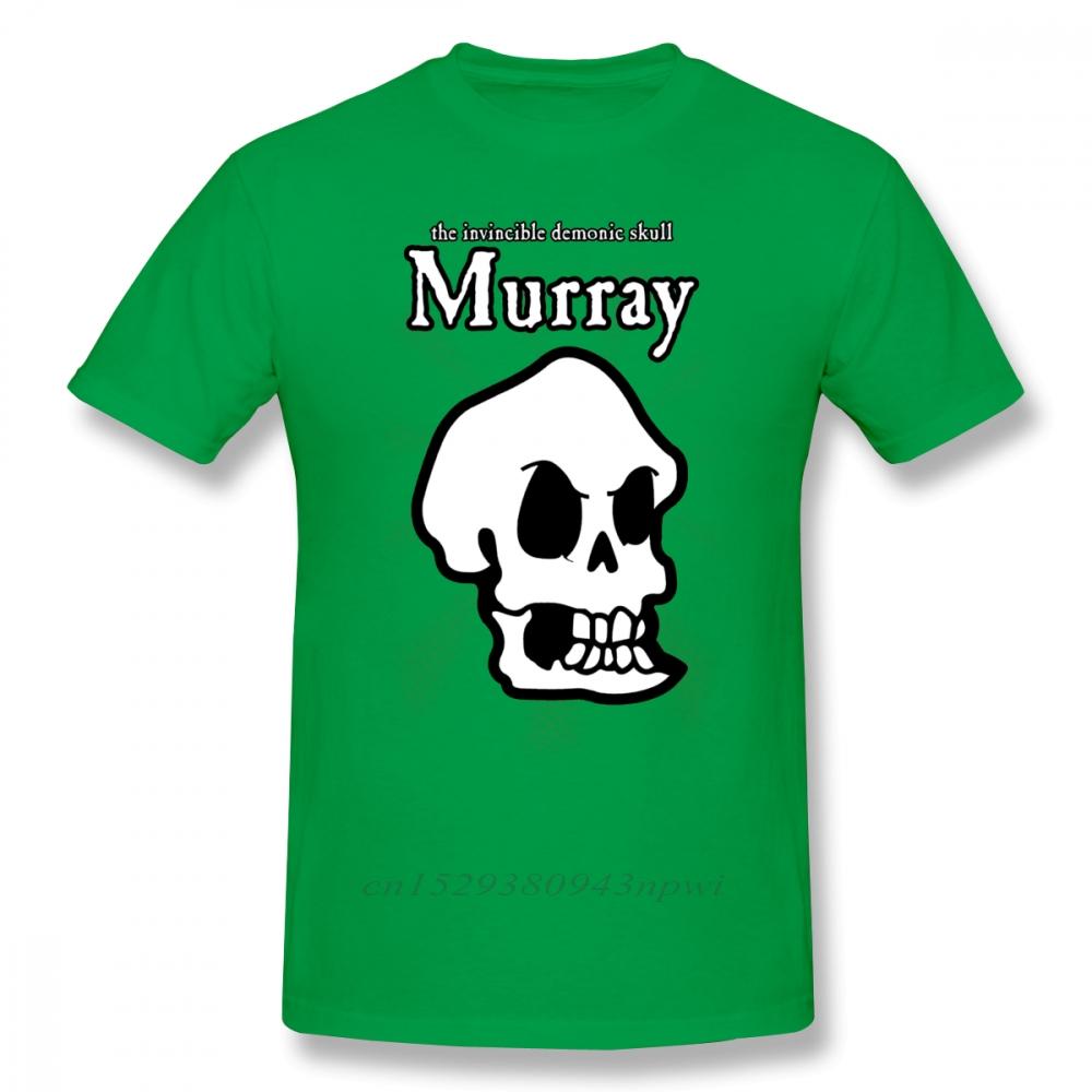 

Monkey Island T Shirt Monkey Island Murray The Skull TShirt Beach Cotton Tee Shirt Cute Print Male Short Sleeves Tshirt 4XL