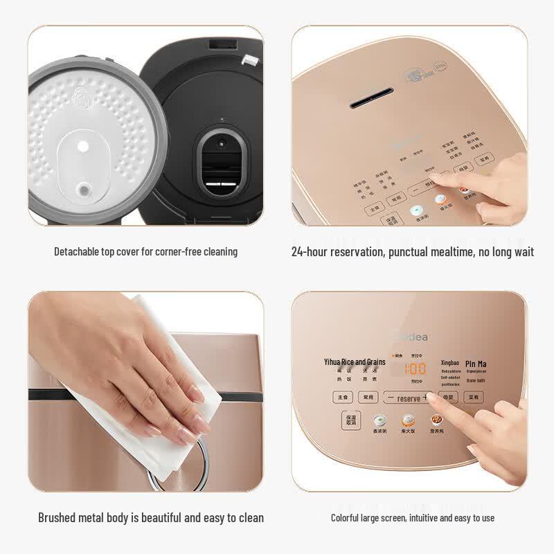 Midea 4L 0-Coating 316L Stainless Steel Smart Rice Cooker CN Plug (adapter Included)