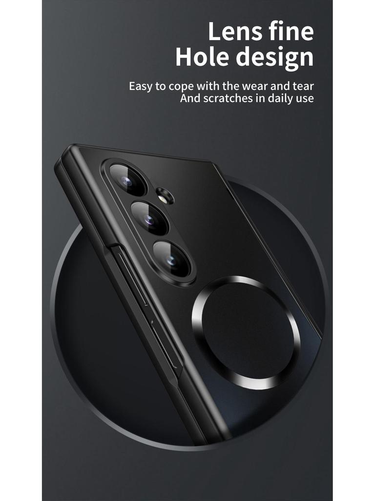Compatible Samsung Z Fold6 Magnetic Phone Case for Wireless Charging - Fold7 Protective Case