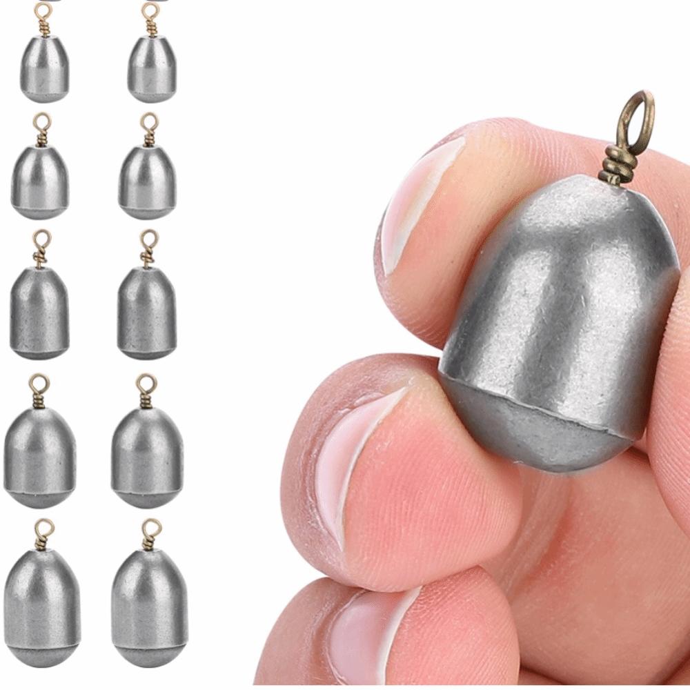27PCS Lightweight Fishing Weights Iron Fishing Sinkers Fishing Weights Sinkers  Catfish Fishing