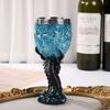 Creative Blue Ice Dragon Golden Dragon Whiskey Glass Vintage German Embossed Goblet Red Wine Glass