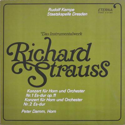 LP Record RICHARD STRAUSS, RUDOLF KEMPE, STAA - Konzert Für Horn Und Orchester Nr.  826854 ETERNA 1976 Germany Classical Used
