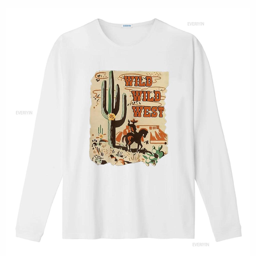 Wild West Western Life Southwest Desert Vibes Cactus Womens T Shirt vintage Washed Unisex Versatile designer clothes Casual