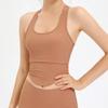 Sleeveless U-shaped Breathable Sports Vest Fitness Crop Tops Outside Bodybuilding Yoga Running Underwear Women Tank Tops 30721