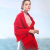 Hengyuanxiang 100% Pure Wool Office Shawl, Women's Spring Warm Scarf, Mother's Day Gift for Girls, Birthday Present for Mom