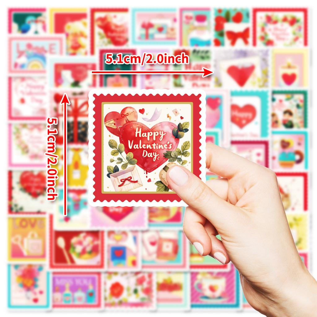 Premium 50 Pp Material Waterproof Stamp Decoration Stickers Retro Handbook Material DIY Suitcase Notebook