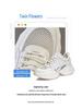 Women's 2024 Summer White Mesh & Leather Height-Enhancing Casual Shoes with Thick Sole.