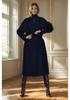 European Style Women's Long Woolen Coat - Autumn/Winter Over-the-Knee Slim Fit Lapel Jacket