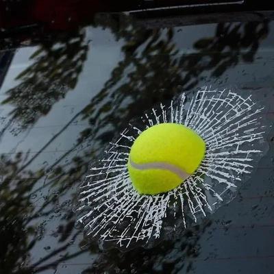Autoaufkleber 3D Dreidimensionale Aufkleber Lustiger Autoaufkleber Personalisierte Kreative Tennis Fensterglasaufkleber