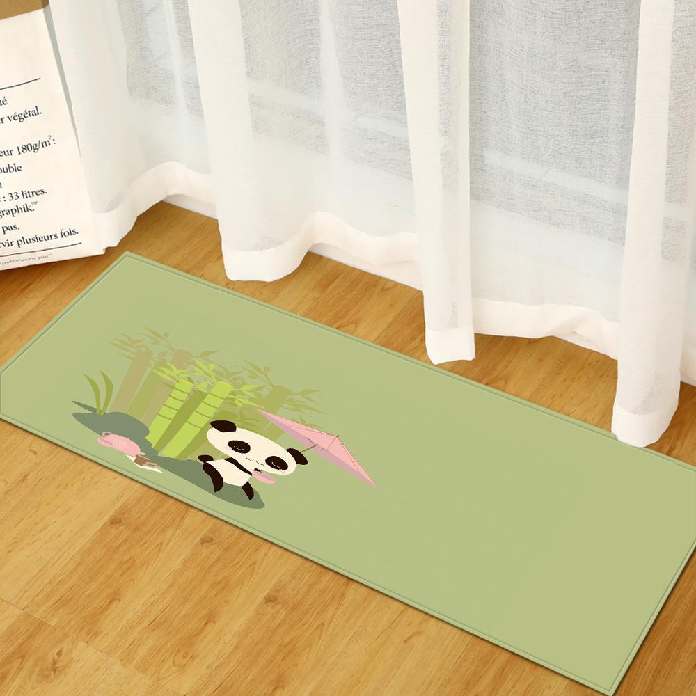 3D Digital Printing Animal Entrance Door Mat Kitchen Dirt-Resistant Long Bathroom Absorbent Floor Mat Living Room Non-Slip Carpet