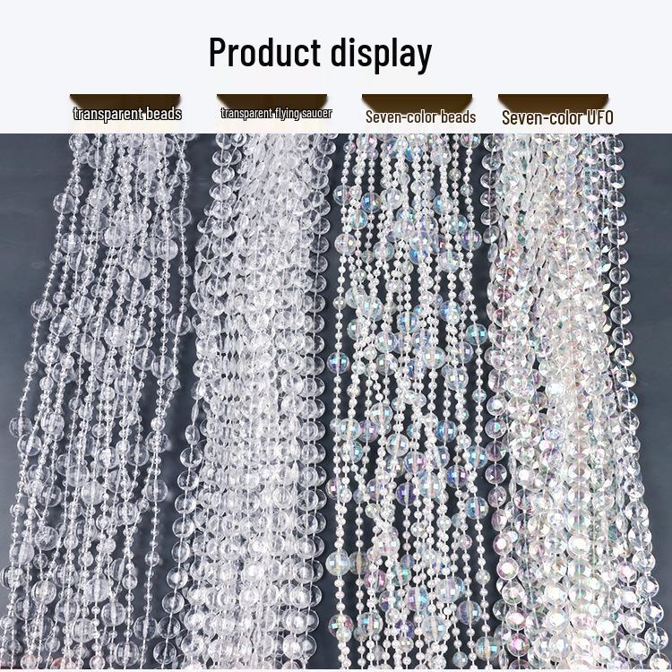 11mm UFO Acrylic Bead Chain for Wedding Aisle Runners & Ceiling Decorations