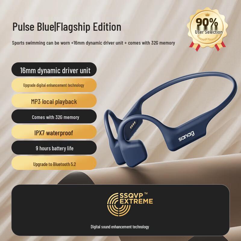 

SANAG B70 Bone Conduction Swimming Bluetooth Headphones