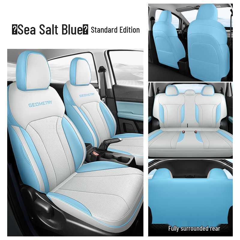 Geometry E Uniwersalne Skórzane Pokrowce na Fotele Samochodowe - Pełne Pokrycie, Na Wszystkie Pory Roku