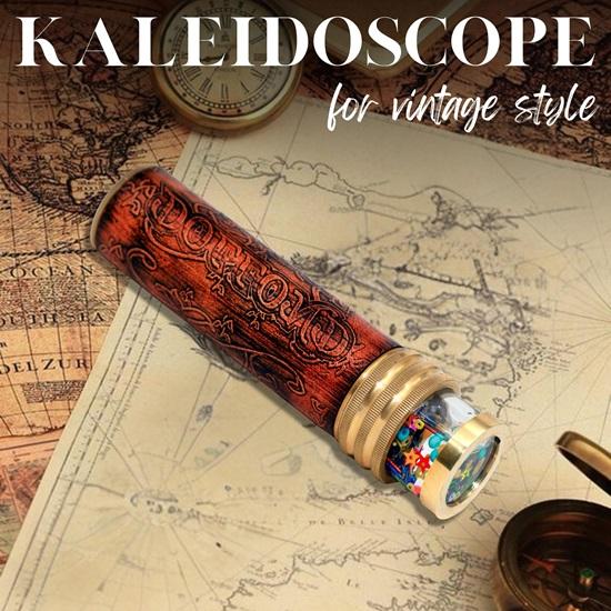 15.24 Cm Handmade Unique Kaleidoscope, Liquid Kaleidoscope with Leather Case, Christmas Gift for Kids, Birthday Gift