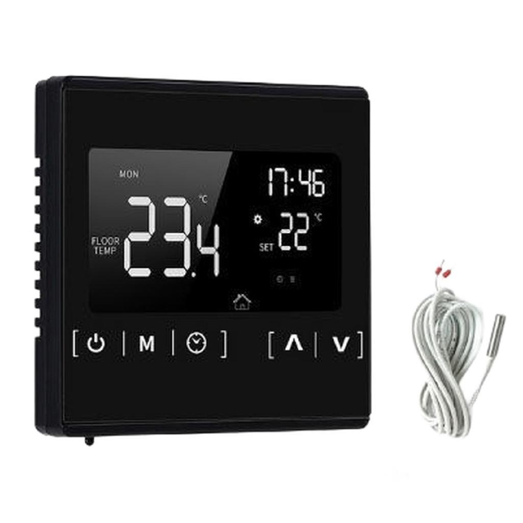 Smart Thermostat AC 85-240V 60Hz For Electric Heating LCD Touch Thermostat Electric Warm Floor Heating Temperature Controller