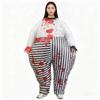 Inflatable Clown Costume Funny Suit with Blower Full-Body Jumpsuit for