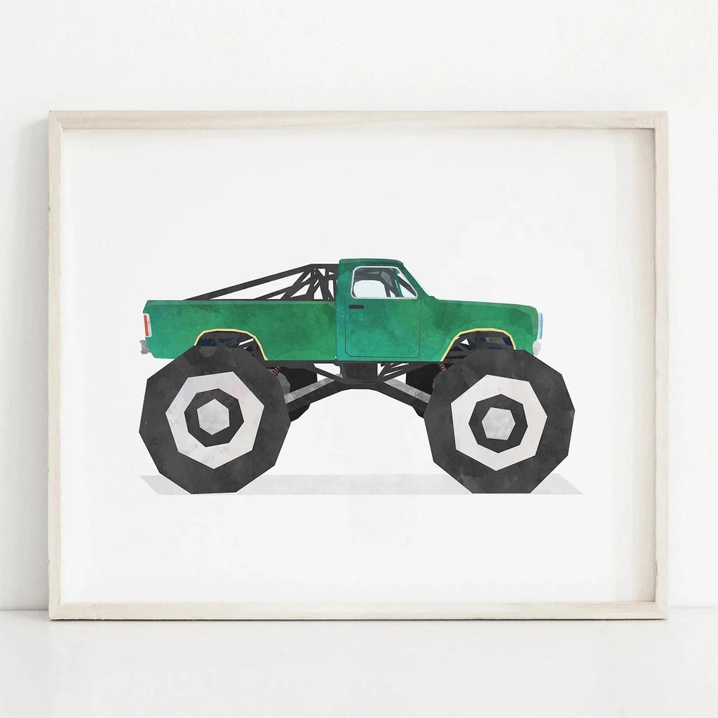 Auto Zug Motorrad Kinderzimmer Vintage Leinwand Kunst Gemälde Poster und Drucke Aquarell Wandkunst Bild für Heimdekoration Cuadros