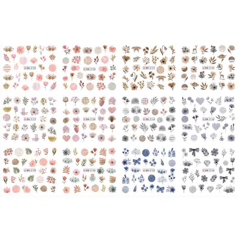 

12 стилей, наклейка для переноса воды, английский абстрактный слайдер, украшение для переноса изображения