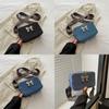 Elegant Black And Blue Stylish Bowknot Small Square Crossbody Bag For Everyday Use