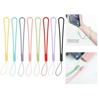 Short Silicone Wrist Strap Phone Lanyard for Phone Case Anti Slip Key Speaker USB Flash Drive Water Cup Hand-Held Rope Universal