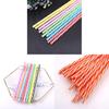 Food Grade Pp Striped Drinking Straws With Ring For Party Catering And Beverage Service