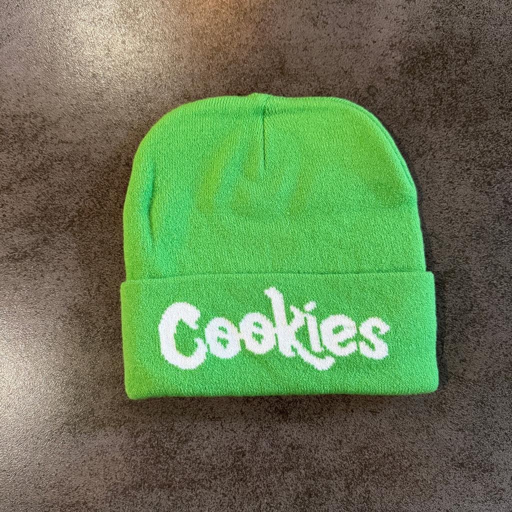 Letter Embroidered Knit Hat With Warmth For Casual Winter Wear FluorescentGreen