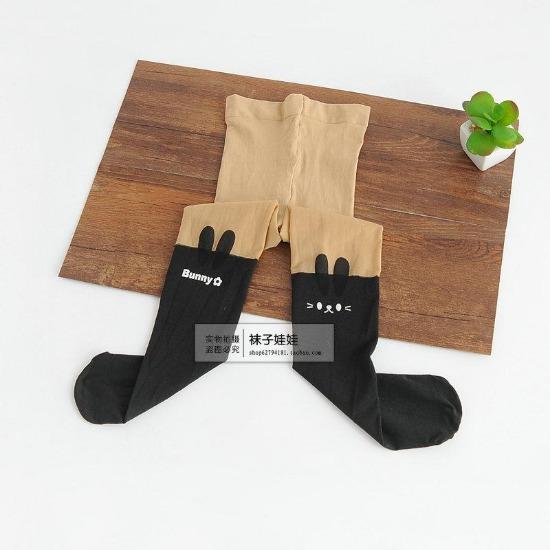 Spring Autumn Warm Children Baby Kids Tights Printing Cartoon Animal Bear Pantyhose Cat Kawaii Knee Tattoo Student Girl Stocking