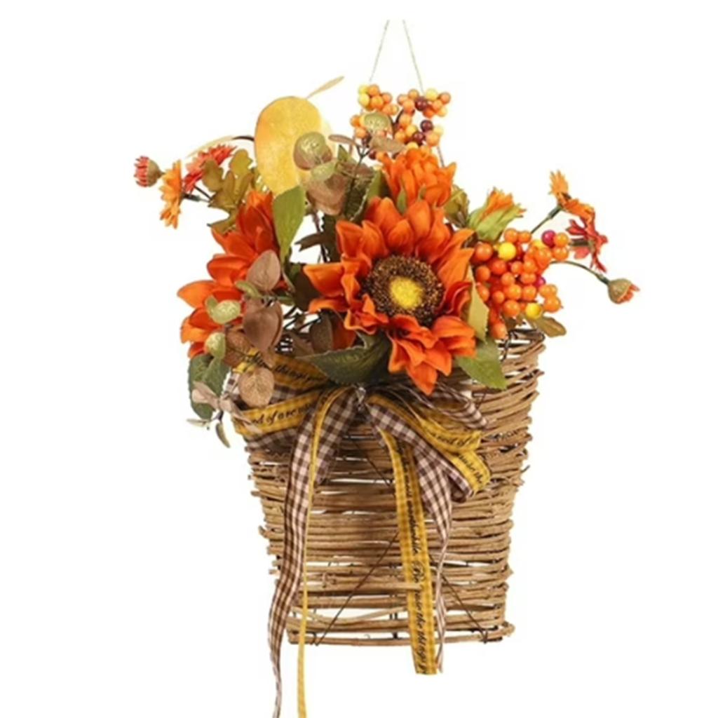 Hand-woven Sunflower Simulation Decoration