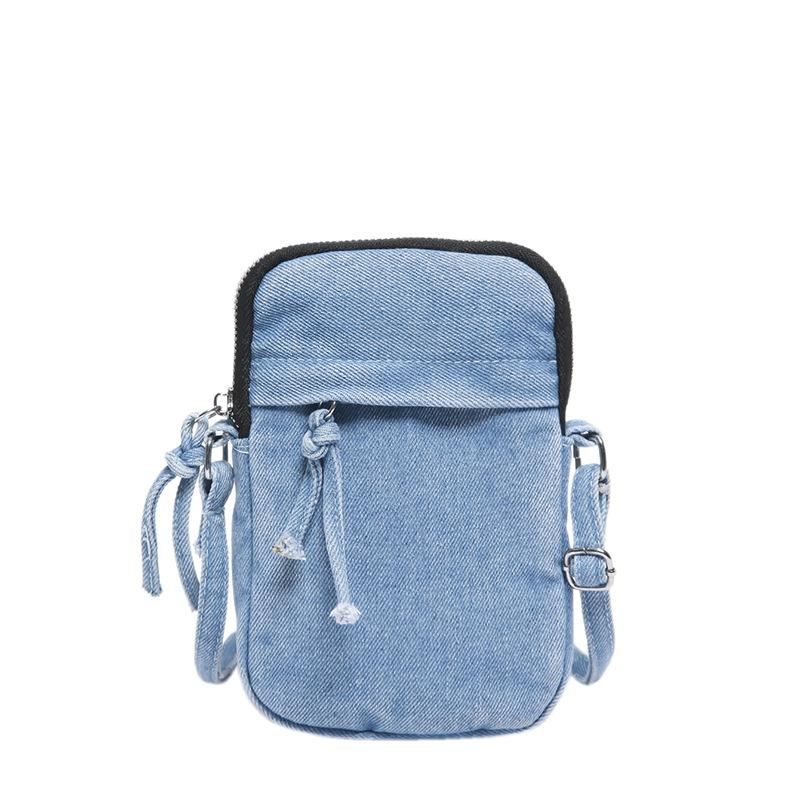 Japanese denim small bag 2025 new Korean version simple shoulder bag fashion niche casual messenger small square bag