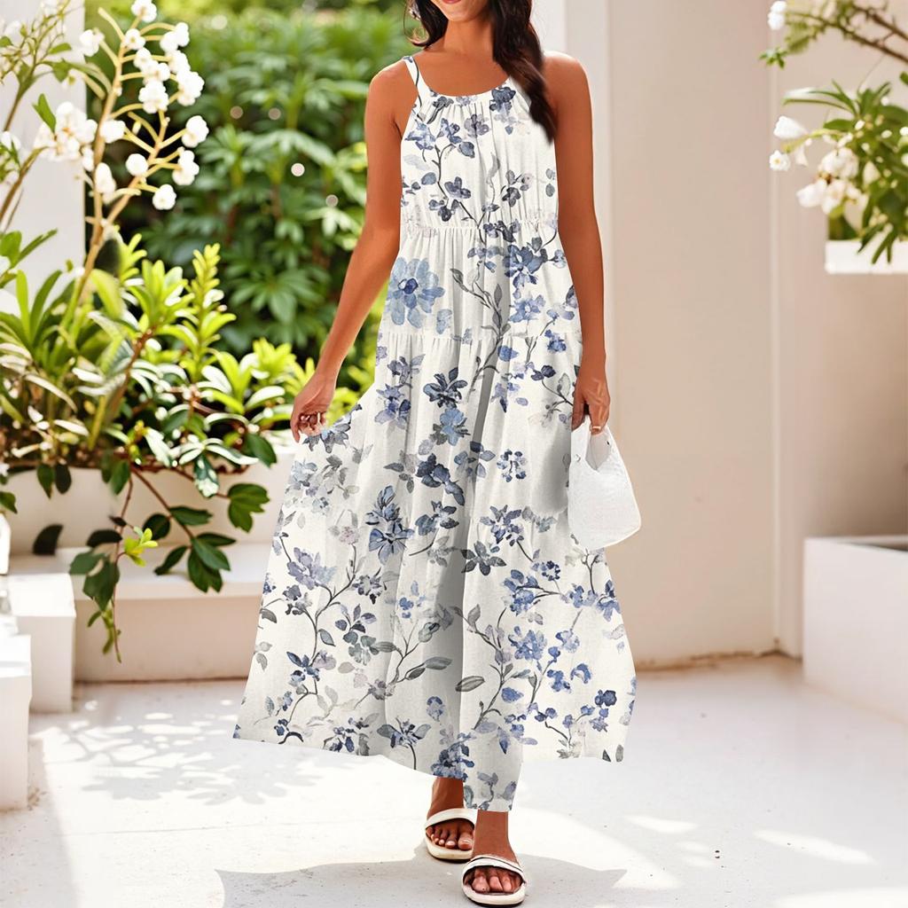 Women's Summer Casual Fashion Suspender Sleeveless Dress