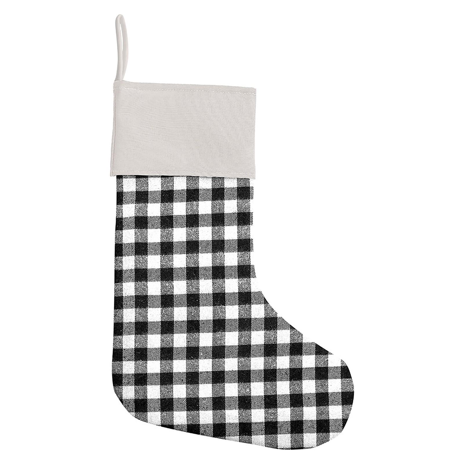 

Рождественские чулки большого размера с любым рисунком, в которые можно положить подарки One Size белый