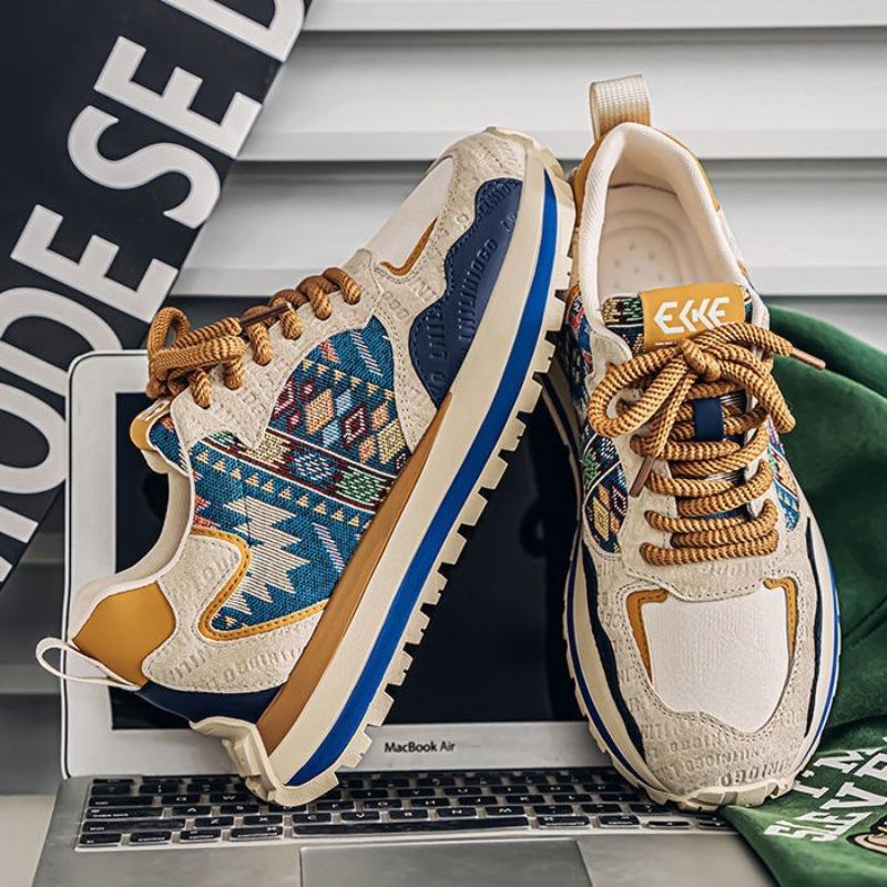 Fashion Trendy Mens Vulcanized Shoes Zapatillas Para Hombre Fashion Non Slip Breathable Men Casual Sneakers Loafers Casual Walking Shoes